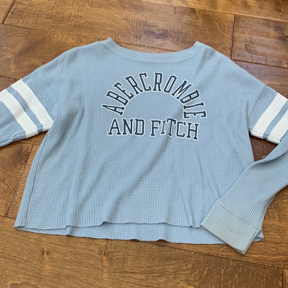abercrombie powder blue sweater!